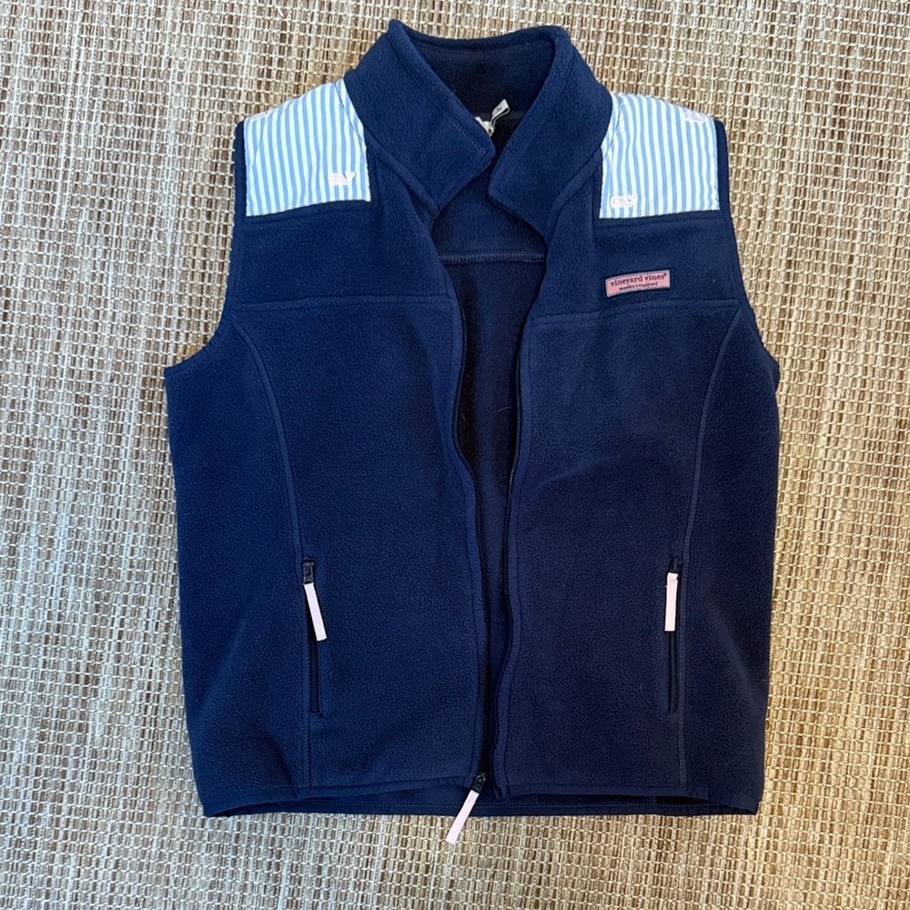 Vineyard Vines Navy Fleece Outerwear